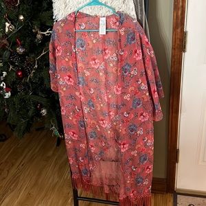 Cardigan with fringe